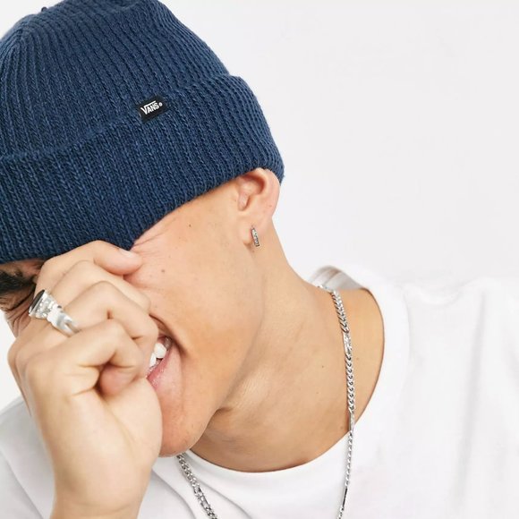 Vans MN Core Basics Beanie Skateboarding Hat Blue For Women And Men VN000K9YLKZ - Picture 5 of 8